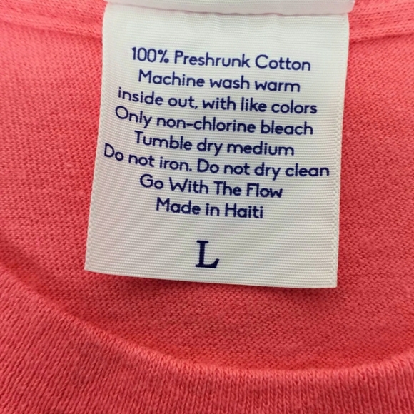 It's A Girl Thing Coral Crew Neck Short Sleeve Graphic T-Shirt Womens Large - Picture 7 of 10